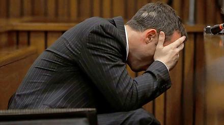 Oscar Pistorius beim Mordprozess in Pretoria.