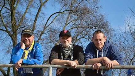 Drei Jena-Fans.
