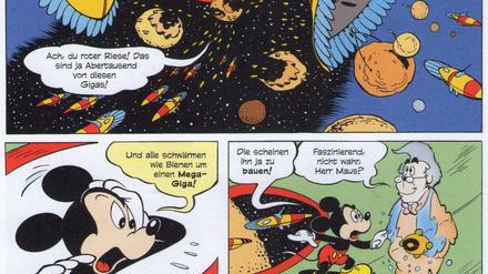 Psychedelisch: Eine Seite aus der Geschichte „Angriff der Planetenmampfer“.