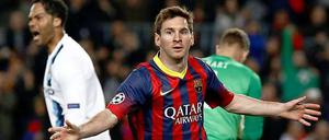 Lionel Messi traf zum 1:0 für Barcelona.