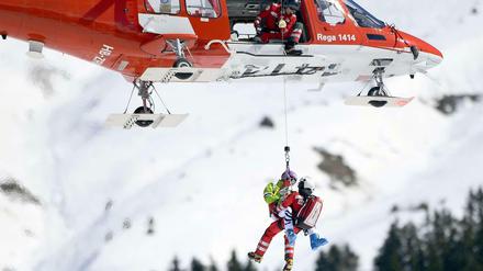Maria Höfl-Riesch wurde ins Krankenhaus geflogen.