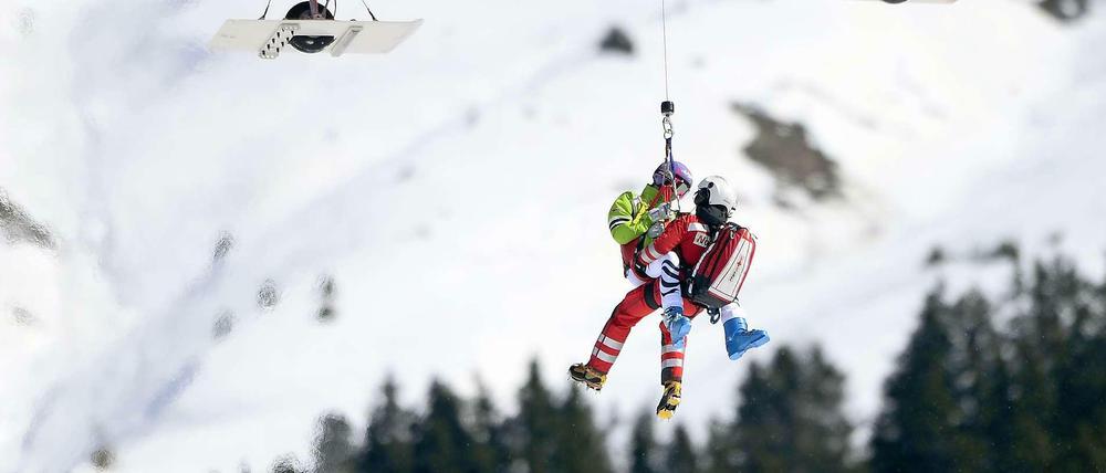Maria Höfl-Riesch wurde ins Krankenhaus geflogen.