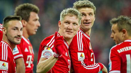 Traf sehenswert zum 2:0: Bayerns Bastian Schweinsteiger.