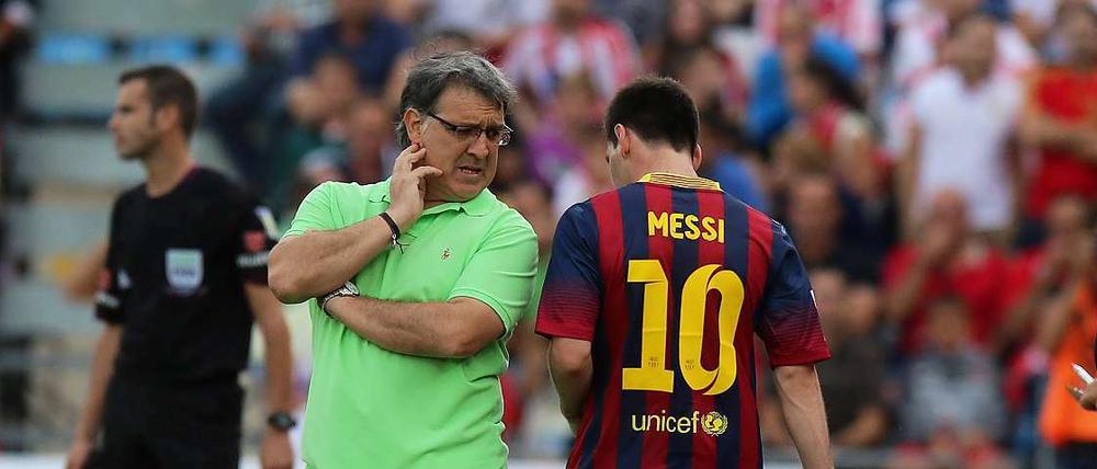 Die Zwei aus Rosario. In Barcelona wird gemunkelt, Trainer Martino hätte seine Anstellung nur Messi zu verdanken.