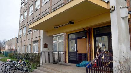 Das Flüchtlingsheim in Hellersdorf.