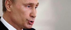 Russlands Präsident Wladimir Putin verteidigt seine Politik auf der Krim.