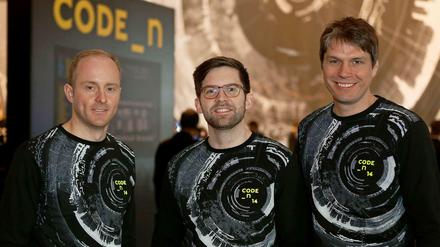 Finalisten. Florian Meichsner, Lukas Olbrich und Felix Enge von Sablono aus Berlin haben ihr Unternehmen beim Start-up-Wettbewerb Code_n präsentiert. So sind auch Investoren auf sie aufmerksam geworden.