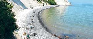 Nein, das ist nicht Rügen. Auch die kleine dänische Insel Møn lockt mit einer Kreideküste.