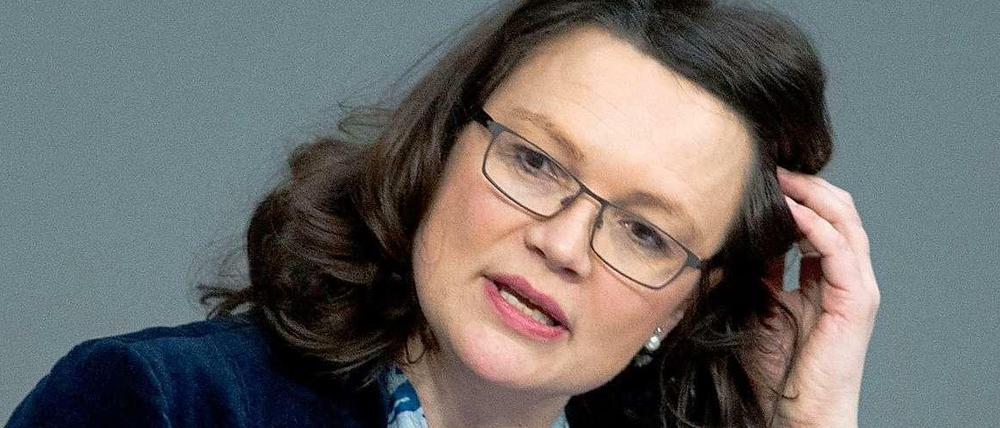 Der Mindestlohn war ihr Projekt: Bundesarbeitsministerin Andrea Nahles (SPD).