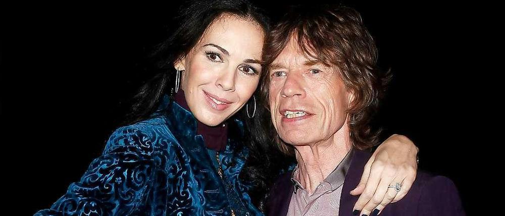 Scott und Jagger zusammen auf einer Modeschau in New York.