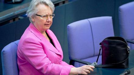 Annette Schavan am Donnerstag im Bundestag - sie war nicht vor Gericht erschienen.