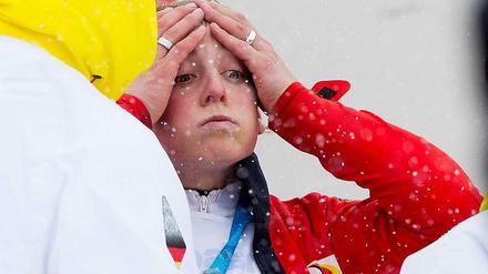 Anna Schaffelhuber wurde über ihren Sieg lange im Dunkeln gelassen.