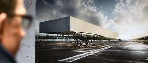 So könnte der mögliche Neubau auf dem Tempelhofer Feld aussehen - oder anders.