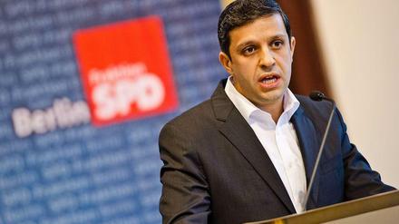 SPD-Fraktionsvorsitzende Raed Saleh wurde jüngst im Amt bestätigt.