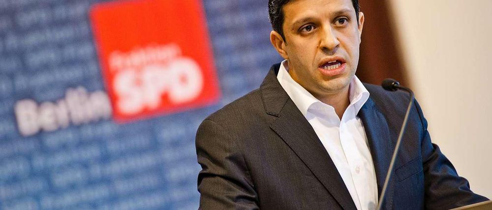 SPD-Fraktionsvorsitzende Raed Saleh wurde jüngst im Amt bestätigt.