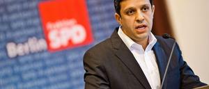 SPD-Fraktionsvorsitzende Raed Saleh wurde jüngst im Amt bestätigt.
