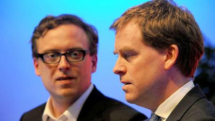 Stefan Kruber (CDU, links) und Ulf Kämpfer (SPD).