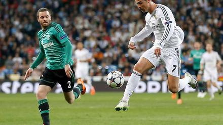 Einfach nicht zu stoppen. Cristiano Ronaldo hatte auch im Rückspiel gegen Schalke noch Lust aufs Toreschießen.