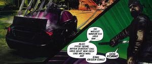 Auf Rachefeldzug: Eine Szene aus dem Comic, der zusammen mit Bushidos neuem Album publiziert wurde.