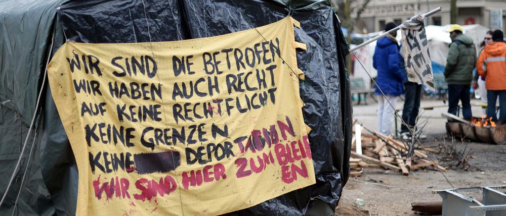 Das Flüchtlingscamp auf dem Oranienplatz