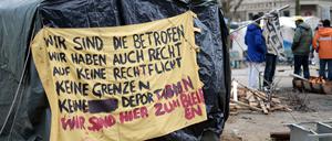 Das Flüchtlingscamp auf dem Oranienplatz