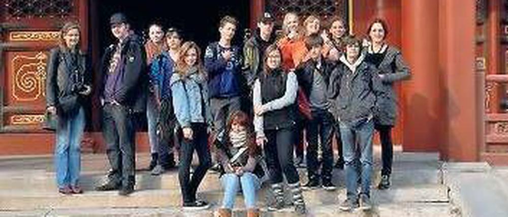 Beeindruckt. Reinickendorfer Schüler 2012 auf Entdeckungstour in Peking.