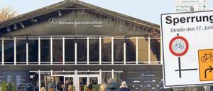 Wo, bitte, geht’s zum Brandenburger Tor? Wenn das Modezelt im Wege steht, ist die Frage gar nicht so einfach zu beantworten..