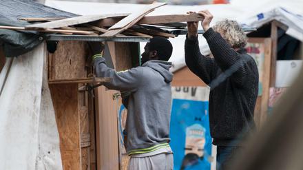 Die Hütten der Flüchtlinge stehen nach wie vor auf dem Kreuzberger Oranienplatz.