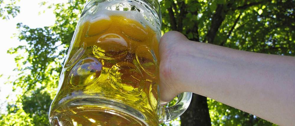 Der Frühling ist da: Prost.