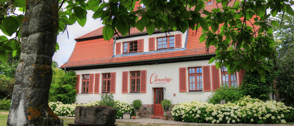 Frieden ringsherum. Im ehemaligen Inspektorenhaus von Schloss Kunersdorf erinnert ein Museum an den Dichter und Naturforscher Adelbert von Chamisso.