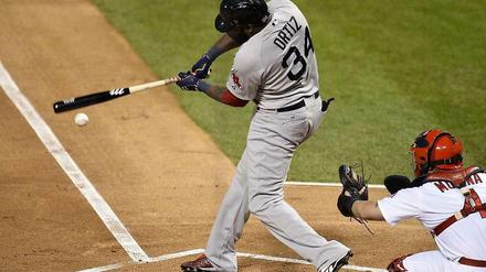David Ortiz vom Titelverteidiger Boston Red Sox. 