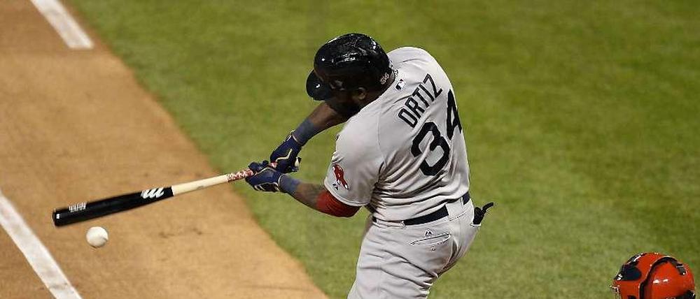David Ortiz vom Titelverteidiger Boston Red Sox. 
