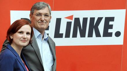 Katja Kipping und Bernd Riexinger, Bundesvorstandsvorsitzende der Linkspartei.