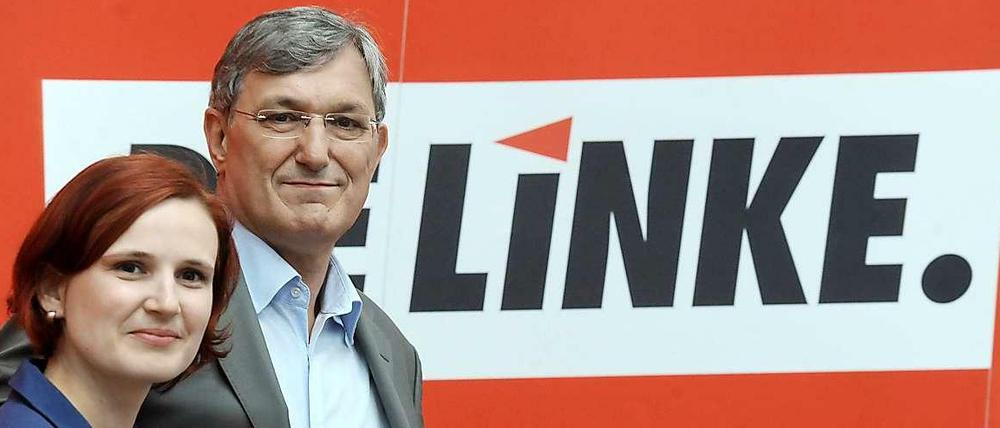 Katja Kipping und Bernd Riexinger, Bundesvorstandsvorsitzende der Linkspartei.