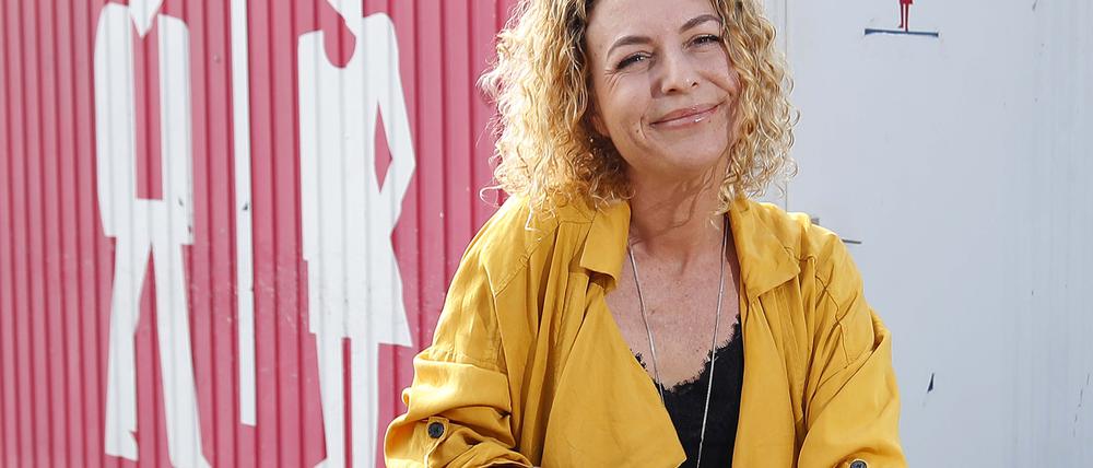 Auch auf dem Tempelhofer Feld: Lena Olvedi will den Alltag von Frauen unterwegs erleichtern.