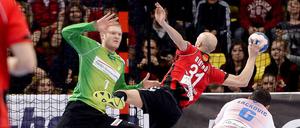 Familienmensch im Tor. Johannes Bitter (in grün).