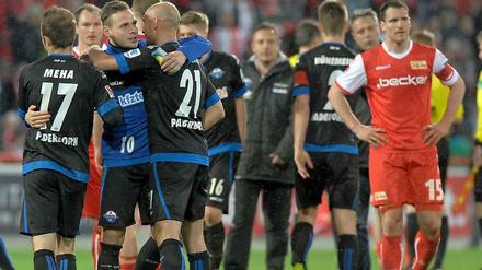 Ein Unentschieden, das einen Sieger kennt: Mario Eggiman (r.) und der 1. FC Union sind es nicht.