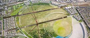 Der Masterplan für die Randbebauung des Tempelhofer Feldes.
