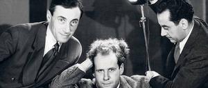 Pariser Trio 1929. Richter, Eisenstein, Man Ray (von links). 