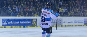 Thomas Greilinger traf doppelt für Ingolstadt beim 5:2 gegen Krefeld.