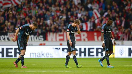 Blick nach unten. Beim HSV ist die Lage ernst.