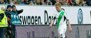 Kevin de Bruyne geht in Richtung die Bank