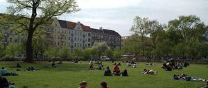 Der Boxhagener Platz in Berlin-Friedrichshain.
