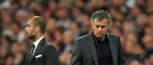 Fernduell. José Mourinho (vorn) und sein ewiger Rivale Pep Guardiola.