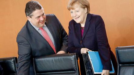 Kanzlerin und Vize: Angela Merkel und Sigmar Gabriel.
