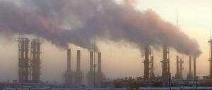 Eine russische Öl- und Gasförderanlage in Nowy Urengoi.