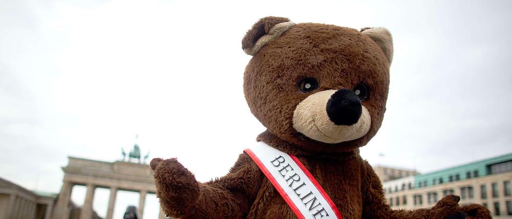 Ein plüschiges Wahrzeichen - der Berliner Bär.