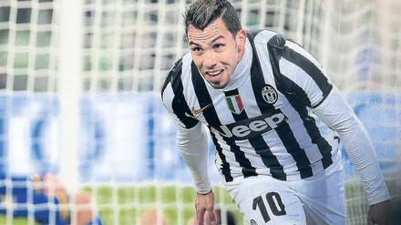 Tore für Turin. Carlos Tevez will Juve ins Finale im eigenen Stadion schießen.