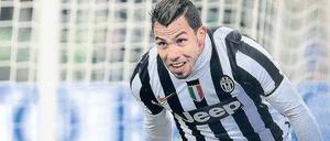 Tore für Turin. Carlos Tevez will Juve ins Finale im eigenen Stadion schießen.
