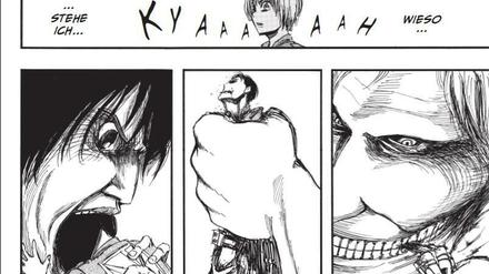 Knacks, wieder einer weniger: Die Menschheit wird in "Attack on Titan" arg dezimiert.